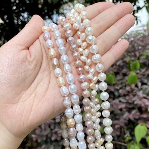 Natural Freshwater Pearl Necklace Vintage Simple Choker Chain Necklaces for Women Jewelry Gift Wedding Banquet Necklaces
