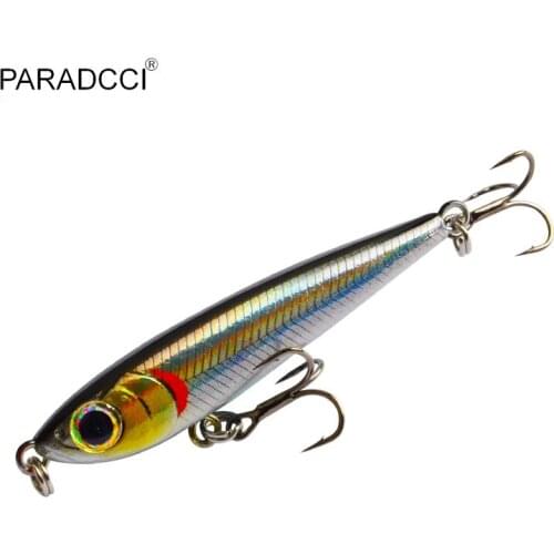 PARADCCI Small Fish Buster ULTRA LIGHT Sinking Pencil Hard Fishing Lures 55mm 3g Artificial Bait For Sea Bream Grouper Bass