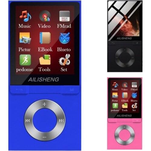 K35 Portabl 1.8In TFT Screen 8GB bluetooth MP4 Player HiFi MP3 Music Player Audio Video Player Support Pedometer FM Radio E-book