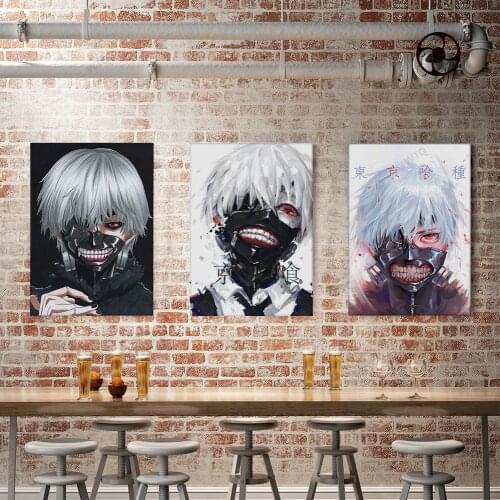 WTQ One Piece Poster Japan Anime Tokyo Ghoul Poster Canvas Painting Comics Wall Decor Wall Art Picture Room Decor Home Decor