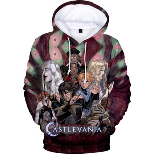 Castlevania season 4 Casual Hoodie Sweatshirt Spring Autumn Male Trend Casual Harajuku Streetwear Hip Hop Long Sleeve