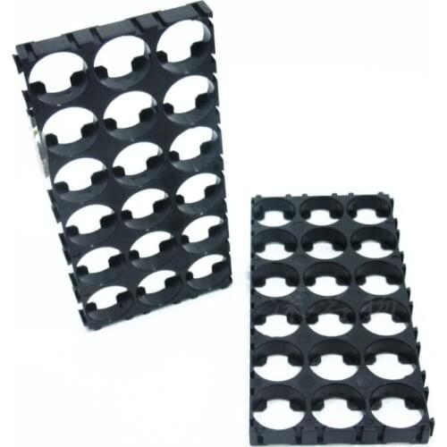 500pcs/lot MasterFire 3*6 Cell 18650 Battery Spacer Radiating Shell Plastic Heat Holder Bracket Batteries Storage Box Brackets