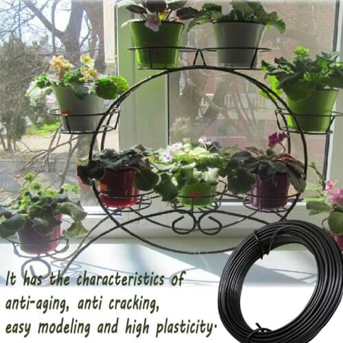 Gardening Heavy Duty Fence Wire Plastic-Coated Handmade DIY Soft Wire Household Plant Modeling Flower Stand Planting Accessories