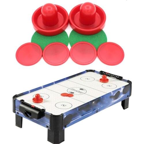 Air Hockey Replacement Pucks and Pusher Set Air Hockey Plastic Accessories for Game Tables