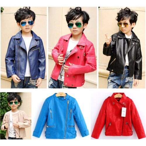 XIANGTEMEI Leather Jackets For Girls