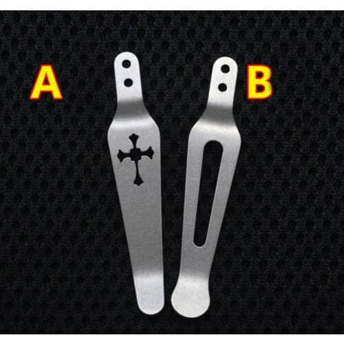 1PC EDC Tool Xm18 Knife Back Clip Titanium Pocket Clip Titanium Alloy CNC Tool Back Clip ZT Zero Error Back Clip 0055 ZT0560