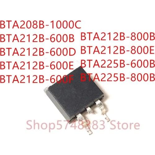 10PCS BTA208B-1000C BTA212B-600B BTA212B-600D BTA212B-600E BTA212B-600F BTA212B-800B BTA212B-800E BTA225B-600B BTA225B-800B