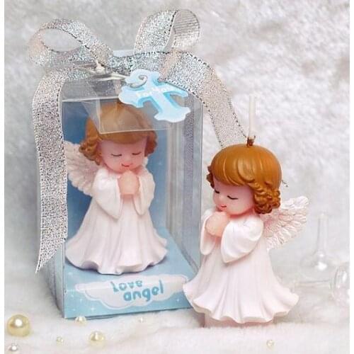 100pcs Angel Candles Baby shower Birthday Party Angel Candles for cake Souvenirs decorations Supplies