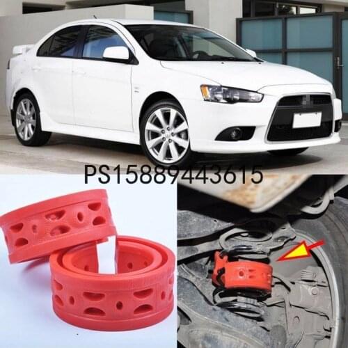 2pcs Red Rear Shock Bumper Spring Coil Cushion Buffer For Mitsubishi lancer ex