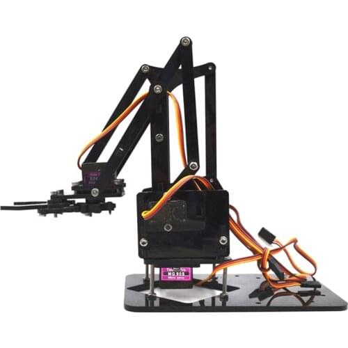 28EC Acrylic Mechanical Robot Arm Claw Humanoid for arduino Maker Learning Kit Clamper Gripper Robot Arm High Quality Acrylic