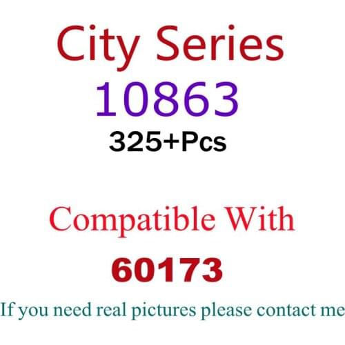 325Pcs 10863 Building Block Toy City Series 60173 Assembled Building Block Childrens Toy Gifts