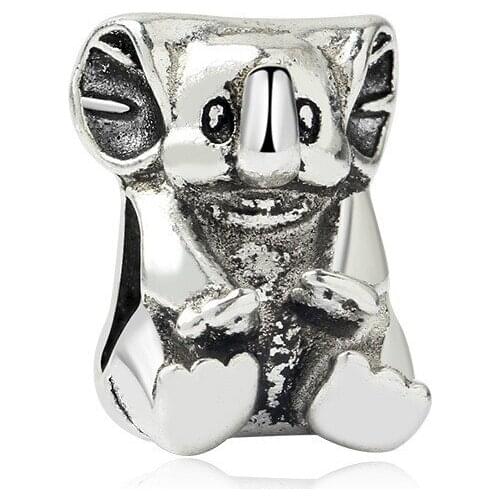 5PCS Fashion Original Metal Antique Silver Plated Charm Cute Elephant Spacer Beads for Jewelry DIY Pendant Child Bracelet Making