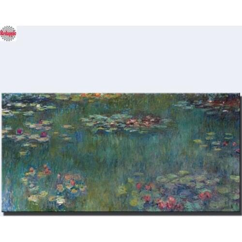 Full Square diamond Embroidery,Claude Monet,5d Diy Diamond Painting "Water Lilies"Cross Stitch kits Mosaic rhinestone decoration