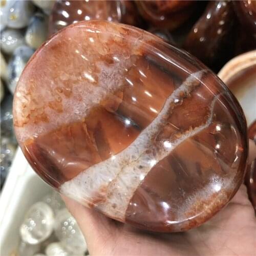 DHX SW beautiful natural agate bowl agate ash tray crystal ash tray cigarette holder portable ash tray for home decoration