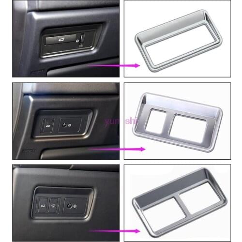 Chrome Car Interior Taildoor Button Car-styling For Land Rover Discovery Sport 5 Range Rover Evoque Sport Vogue Autobiography