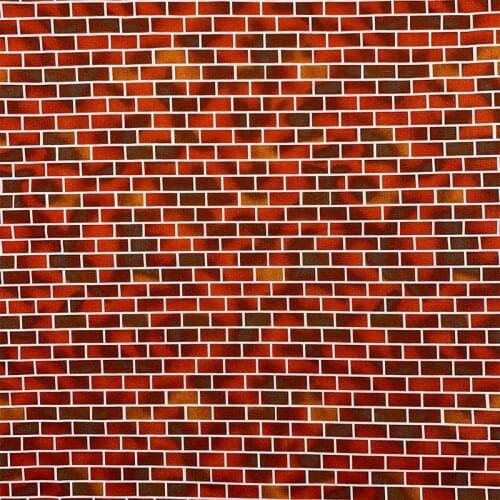 Beautiful Digital Printing Red bottom Red brick pattern 100% Cotton Fabric Sewing Material Children Fabric Diy Shirt Clothing
