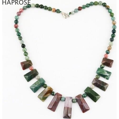 Square necklace agate necklace fashion jewelry indian agate necklaces colorful onyx round bead ball necklace gifts Free Shipping