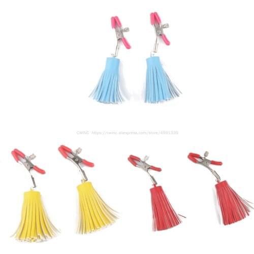 Metal Fringed Nipple Clip Couple Flirting Breast Clitoris Clip