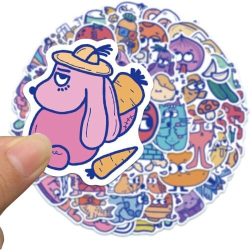 10/50pcs/set Doodle illustration Stickers For Kids Toy Bicycle Motorcycle Skateboard Laptop Waterproof DIY Decals