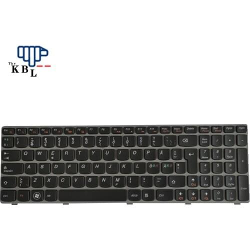 New For Lenovo G570 Z560 Z565 G575AC GG770 G560 Nordic Language Silver Laptop Keyboar