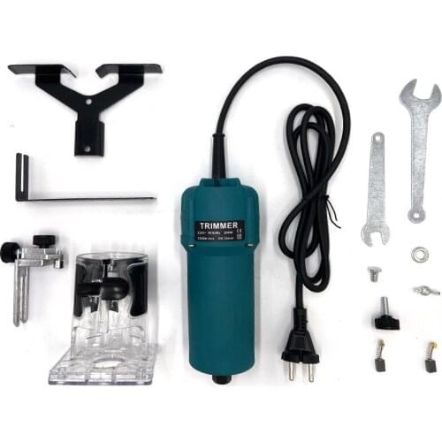 Trimming electromechanical wood milling slotting machine woodworking engraving hole punching machine power tools household