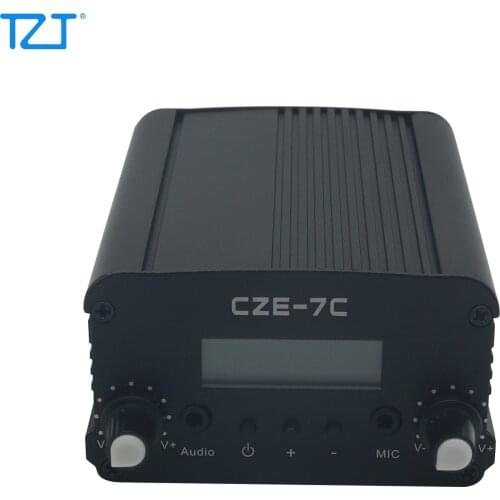 TZT CZE-7C Stereo Frequency Modulation Transmitter Adjustment 1W/7W Radio Emitter Combo with Antenna