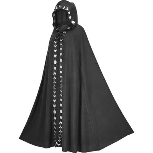 Medieval Coat Women Gothic Jacket Vintage Plus Size Streetwear Cape Coat Long Trench Halloween Cosplay Costume Punk Overcoat