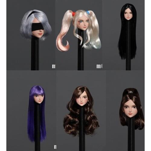 1/6 Scale Iminitoys M002 Pale Anime Beauty Head Sculpt for 12" TBL Figure Pale Skin Body In Stock