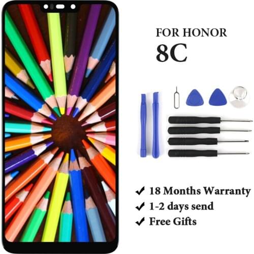 1PC For Honor 8C New 6.26" LCD Display Touch Screen Digitizer Replacement For Honor 8C 100% Test