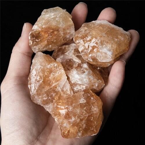 1pcs Citrines Natural Quartz Crystal Minerals For Collection Raw Rough Home Decor Specimen Stones