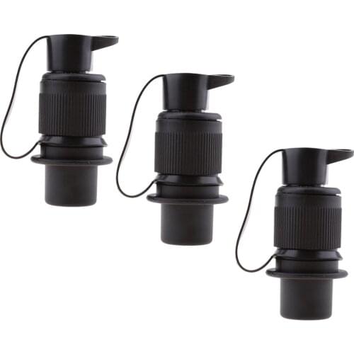 3 X Waterproof Electrical Cable 3 Pin Connector Outdoor Plug Socket 12V