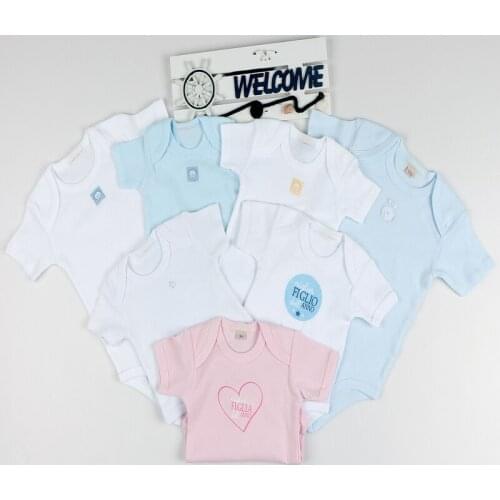 5pcs/7pcs baby clothes lowest price random colors 100% cotton sleeveless baby newborn summer clothes baby boy and girl overalls