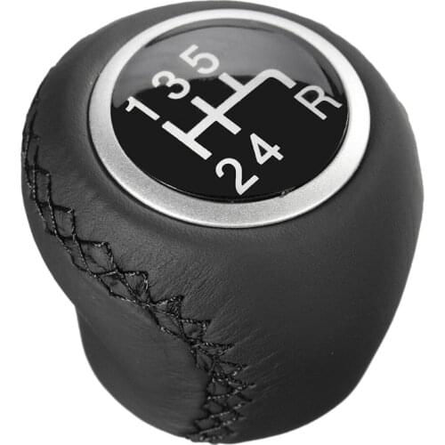5 Speed Leather Gear Shift Knob for Fiat Grande Punto 2006-12
