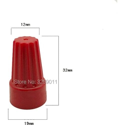 50PCS Screw - On Wire Connectors Screw Press Line Cap Standard Type P8 Red Spring wire Terminals Electrical Lugs Press Lin Cap