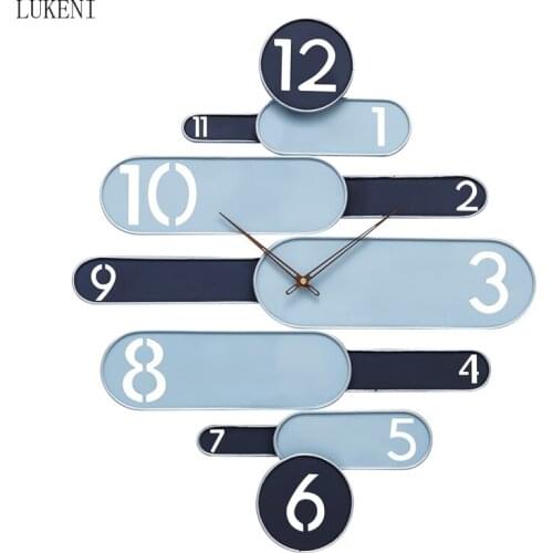 Nordic Style Silent Simple Art Quartz Clock Light Luxury Personality Creative Wall Clock Home Living Room Modern Fashion Clock