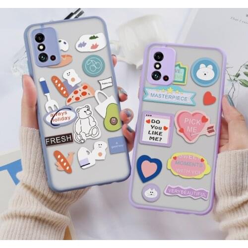 P30 Lite PC Painted Case For Huawei P20 P30 Pro Case Matte Transparent Cover Honor 8X 20 9C Y6P Y7P Y9 Prime 2019 Back Cases