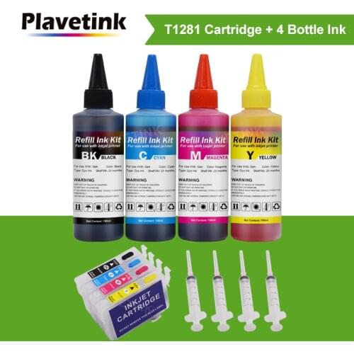 T1281 T1282 T1283 T1284 Ink Cartridge For Epson Stylus S22 SX125 SX430W SX435W SX438W SX440W Printer + 100ml Ink refill kit