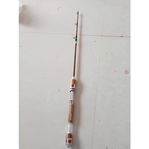 Wooden Portable Fishing Rod Throwing Telescopic Soft Raft Fishing Rod Light Small Sea Tongkat Pancing Leisure Products LH50DG