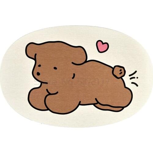 Diatom mud absorbent pad in bathroom lovely cartoon floor pad quick drying floor pad in household bathroom