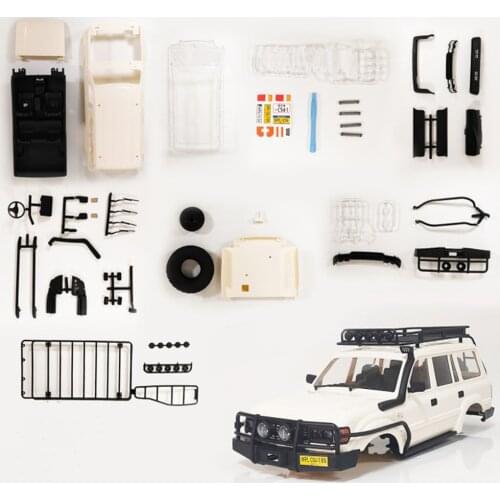 Classic Land Cruiser LC80 HARD Plastic Body Shell 190Mm 7.48inch Wheelbase for WPL 1/16 C14 C24 RC CAR DIY Accessories