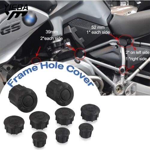 For BMW R1200GS LC R 1200 GS Adventure 2013-2019 Motorcycle Frame Hole Cover Caps Plug Frame Cap Set R1250GS LC ADV 2019-2021