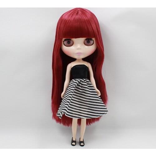 Nude blyth Doll,red hair Factory doll ,ksm 0002 Suitable For DIY Change BJD Toy For Girls