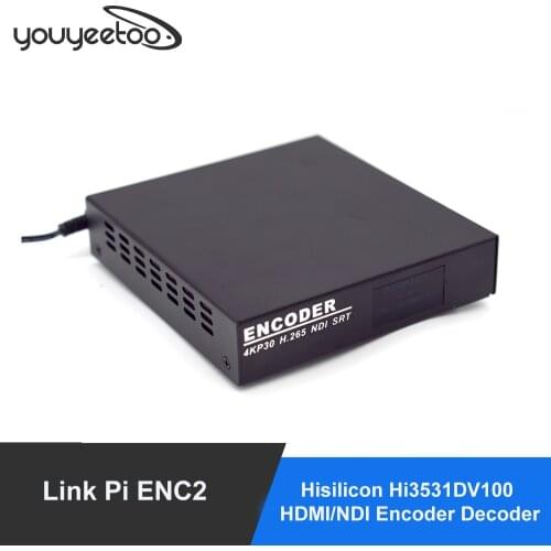 Link Pi ENC2 Hisilicon Hi3531DV100 HDMI/NDI Encoder Decoder HD H.265+smartP AVBR/RTMP/RTSP/ONVIF Live Broadcast YouTube Facebook