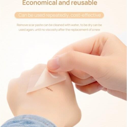 Reusable Silicone Scar Sheets Removal Patch Efficient Surgery Gel Sheet Therapy Patch Acne Trauma Burn Skin Repair Scar TSLM1