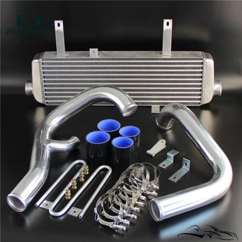 New Front Mount Intercooler Kit Fit Legnum M*itsubishi G*alant V*R-4 V*R4 96-02 BLACK