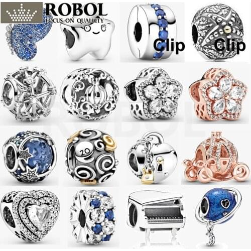 Original High-quality Boutique 925 Sterling Silver Beads Accessories 2020 Autumn New Light Luxury Fashion Classic All-match