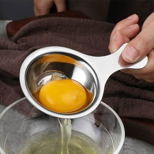 Stainless Steel Egg Separator Egg Yolk White Separator Filter Kitchen Separating Funnel Spoon Egg Divider Tool Kitchen Gadgets