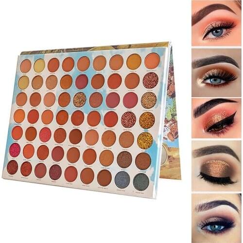 63 Colors Eye Shadow Palette Vivid Summer Look Eyes Makeup Glitter Shimmer Matte Eyeshadow Powder Sombra De Ojos