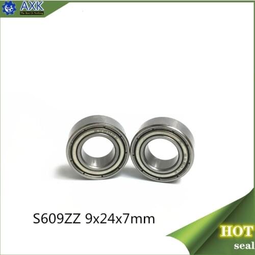 S609ZZ Bearing 9*24*7 mm ( 10PCS ) ABEC-1 440C Roller Stainless Steel S609Z S609 Z ZZ Ball Bearings