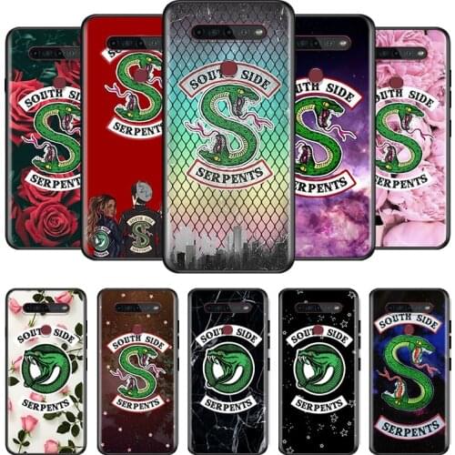 Riverdale South Side Serpent Snake For LG G8 V30 V35 V40 V50 V60 Q60 K40S K50S K41S K51S K61 K71 K22 ThinQ 5G Black Phone Case